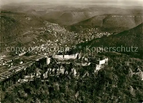 AK / Ansichtskarte Urach_Schwarzwald Fliegeraufnahme Burgruine Urach Schwarzwald