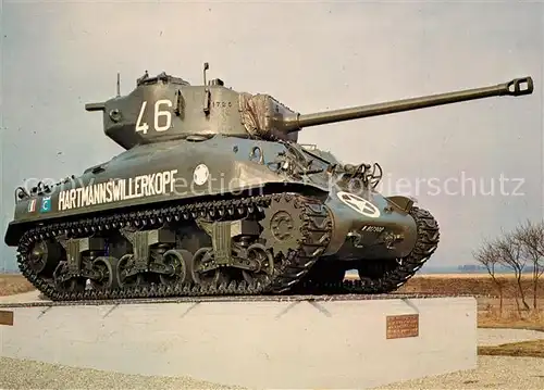 AK / Ansichtskarte Militaria_Panzer Hartmannswillerkopf Marckolsheim Memorial de la Ligne Maginot Militaria Panzer