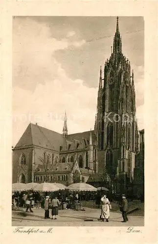 AK / Ansichtskarte Frankfurt_Main Dom Frankfurt Main