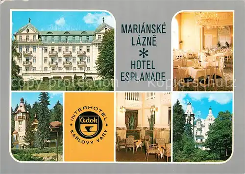 AK / Ansichtskarte Marianske_Lazne Hotel Esplanade Gastraeume Marianske_Lazne