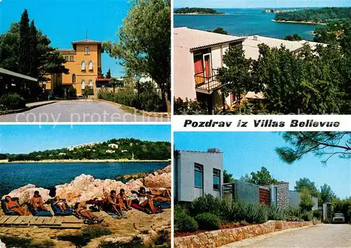 AK / Ansichtskarte Porec Pozdrav iz Villas Bellevue Strand Porec