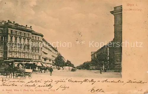 AK / Ansichtskarte Wien Strassenpartie Wien