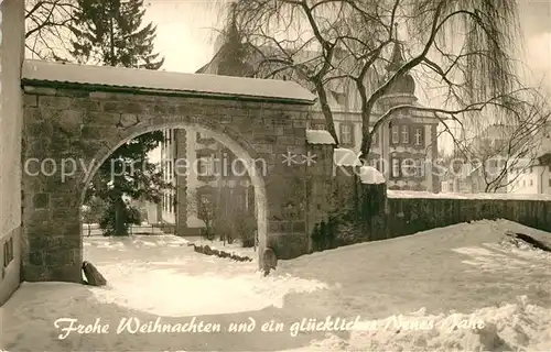 AK / Ansichtskarte Bonndorf_Schwarzwald Marktplatz im Winter Weihnachtskarte Neujahrskarte Bonndorf Schwarzwald