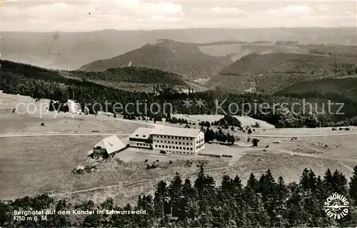 AK / Ansichtskarte Waldkirch_Breisgau Berghotel auf dem Kandel Schwarzwald Fliegeraufnahme Waldkirch Breisgau