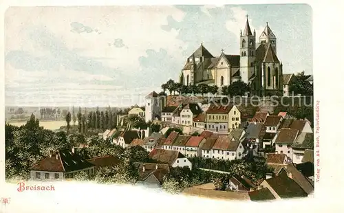 AK / Ansichtskarte Breisach_Rhein Altstadt mit Muenster Breisach Rhein