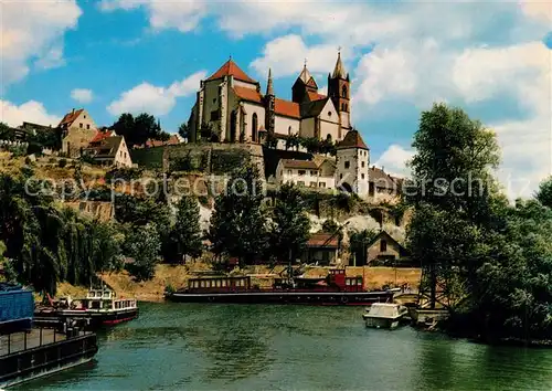 AK / Ansichtskarte Breisach_Rhein Rheinhafen Blick zum St Stephansmuenster Breisach Rhein