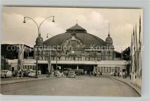 AK / Ansichtskarte Halle_Saale Hauptbahnhof Halle_Saale