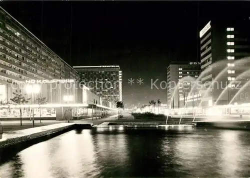 AK / Ansichtskarte Dresden Prager Strasse bei Nacht Dresden