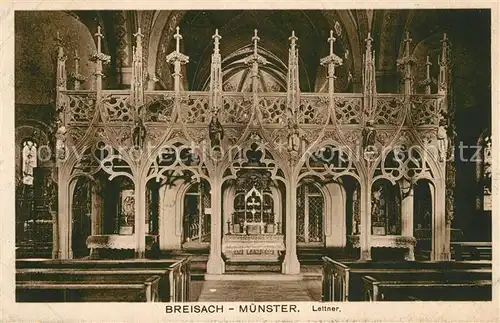 AK / Ansichtskarte Breisach_Rhein St Stephansmuenster Lettner Breisach Rhein