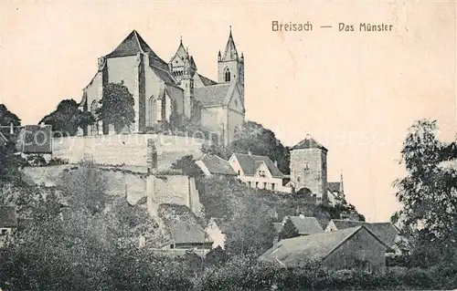 AK / Ansichtskarte Breisach_Rhein Muensterberg St Stephansmuenster Hagenbachturm Breisach Rhein