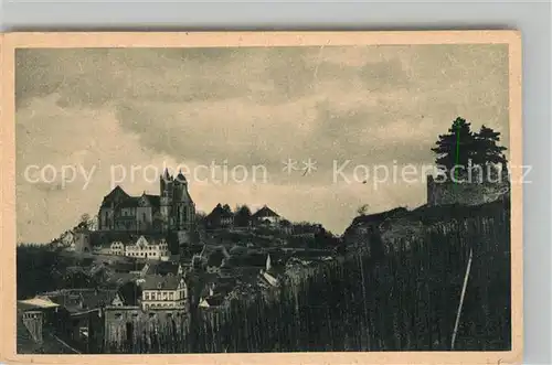 AK / Ansichtskarte Breisach_Rhein Blick zum Muenster Kupferdruck Breisach Rhein