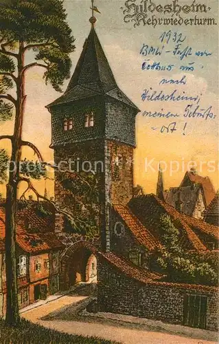 AK / Ansichtskarte Hildesheim Kehrwiederturm Hildesheim