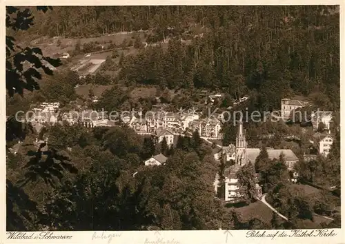 AK / Ansichtskarte Wildbad_Schwarzwald Katholische Kirche Wildbad_Schwarzwald