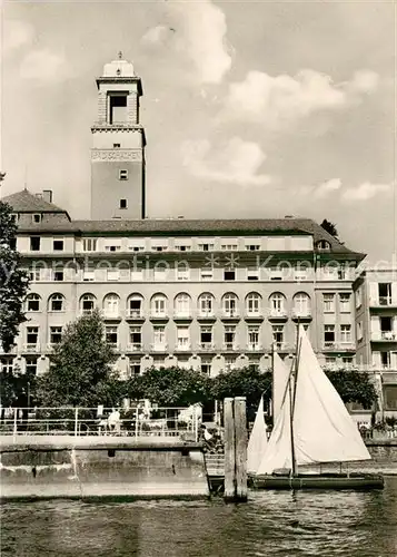 AK / Ansichtskarte Lindau_Bodensee Hafen Bad Schachen Lindau Bodensee