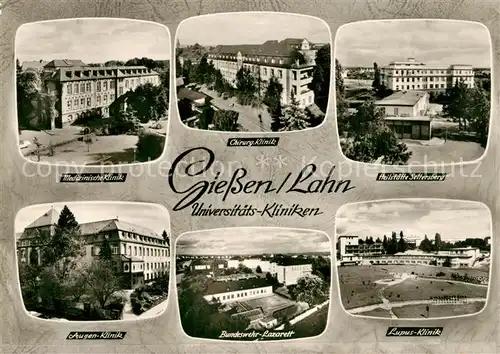 AK / Ansichtskarte Giessen_Lahn Heilstaette Seltersberg Chirurg. Klinik Lupus Klinik Giessen_Lahn