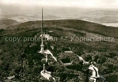 AK / Ansichtskarte Dannenfels Fliegeraufnahme Donnersberg Gipfel Ludwigsturm Fernsehturm Dannenfels