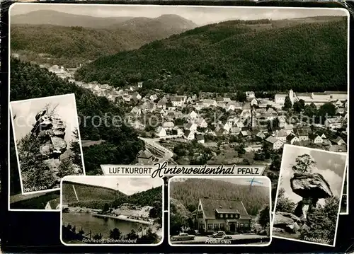 AK / Ansichtskarte Hinterweidenthal Teufelstein Frauenstein  Hinterweidenthal