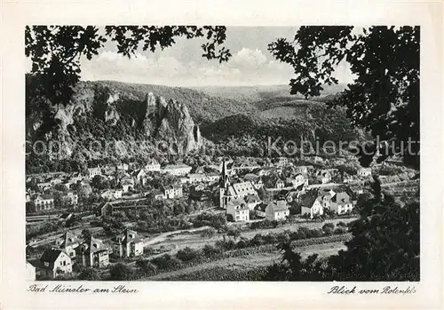 AK / Ansichtskarte Bad_Muenster_Stein_Ebernburg Blick vom Rotenfels Bad_Muenster