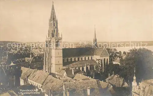 AK / Ansichtskarte Konstanz_Bodensee Muensterkirche Konstanz_Bodensee