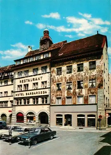 AK / Ansichtskarte Konstanz_Bodensee Historisches Hotel Barbarossa Konstanz_Bodensee