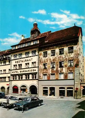 AK / Ansichtskarte Konstanz_Bodensee Historisches Hotel Barbarossa Konstanz_Bodensee