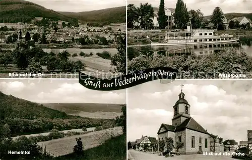 AK / Ansichtskarte Veckerhagen Kirche Hemelntal  Veckerhagen