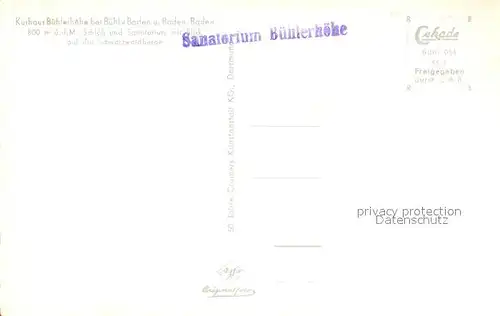 AK / Ansichtskarte Buehl_Baden Fliegeraufnahme Kurhaus Buehlerhoehe Buehl_Baden