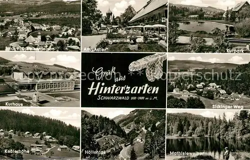 AK / Ansichtskarte Hinterzarten Adler Kesslerhoehe Hoellental Hinterzarten