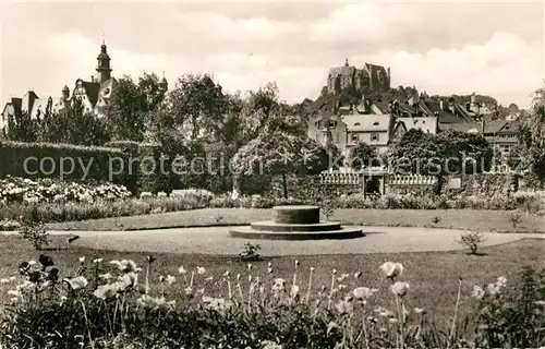 AK / Ansichtskarte Marburg_Lahn Schuelerpark Schloss Marburg_Lahn