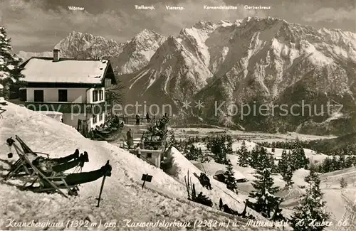 AK / Ansichtskarte Kranzberghaus Woerner Viererspitze Gerberkreuz Kranzberghaus