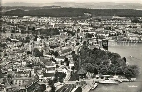 AK / Ansichtskarte Konstanz_Bodensee Fliegeraufnahme Konstanz_Bodensee