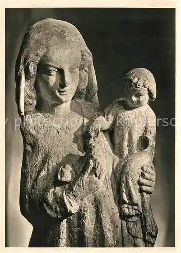 AK / Ansichtskarte Skulpturen Madonna ueberlingen Bodensee  Skulpturen