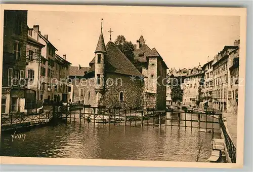 AK / Ansichtskarte Annecy_Haute Savoie Le Palais de lIsle et le Canal du Thiou Annecy Haute Savoie