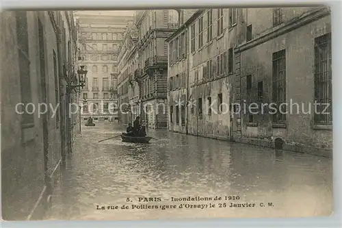 AK / Ansichtskarte Paris La rue de Poitiers gare d Orsay Paris