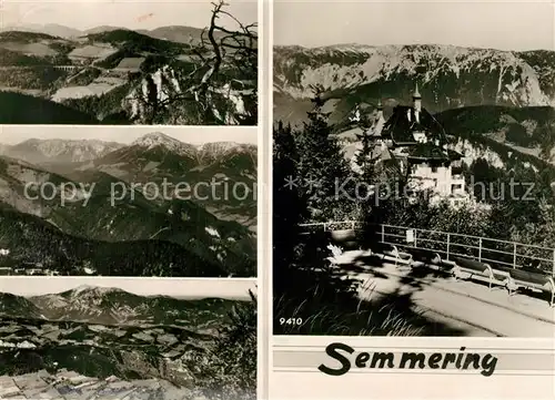 AK / Ansichtskarte Semmering_Niederoesterreich Fliegeraufnahme Semmering