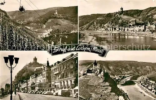 AK / Ansichtskarte Cochem_Mosel Burg Sesselbahn Cochem Mosel