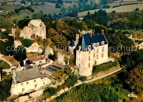 AK / Ansichtskarte Sainte Suzanne_Mayenne Vue aerienne Le vieux chateau Sainte Suzanne Mayenne