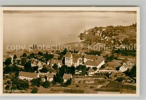 AK / Ansichtskarte Insel_Reichenau Fliegeraufnahme Insel Reichenau