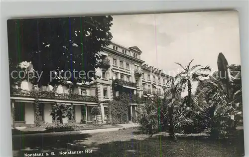 AK / Ansichtskarte Konstanz_Bodensee Konstanzer Hof Kuranstalt Dr Buedingen Konstanz_Bodensee