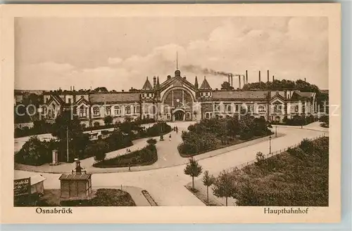 AK / Ansichtskarte Osnabrueck Hauptbahnhof Osnabrueck