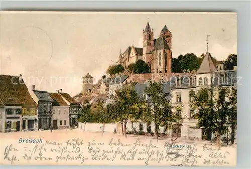 AK / Ansichtskarte Breisach_Rhein Marktplatz Blick zum Muenster Breisach Rhein