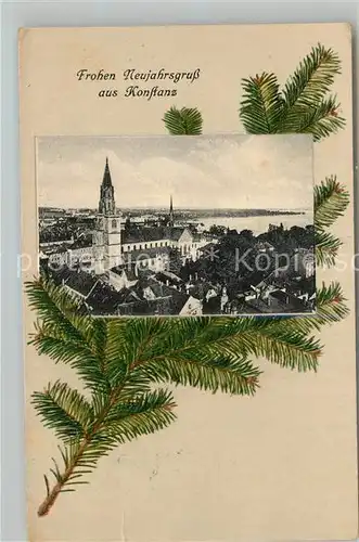 AK / Ansichtskarte Konstanz_Bodensee Stadtbild mit Muenster Konstanz_Bodensee