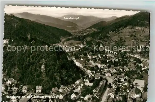 AK / Ansichtskarte Hornberg_Schwarzwald Fliegeraufnahme Hornberg Schwarzwald