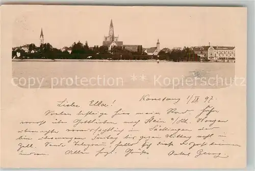 AK / Ansichtskarte Konstanz_Bodensee Panorama Konstanz_Bodensee