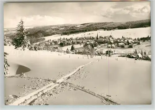 AK / Ansichtskarte Schonach_Schwarzwald Winterlandschaft Schonach Schwarzwald