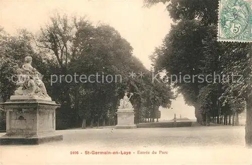 AK / Ansichtskarte Saint Germain en Laye Entree du Parc Saint Germain en Laye