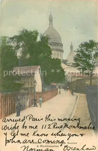 AK / Ansichtskarte Paris LaRue de la Bonne a Montmartre Paris