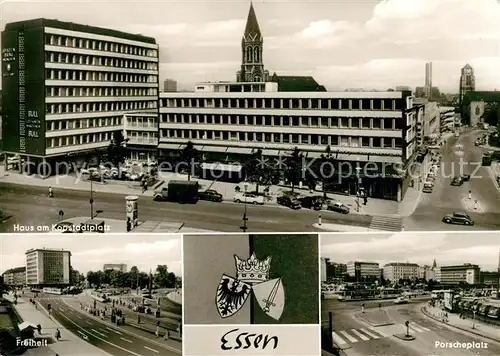 AK / Ansichtskarte Essen_Ruhr Haus am Kopstadtplatz Freiheit Porscheplatz Essen_Ruhr