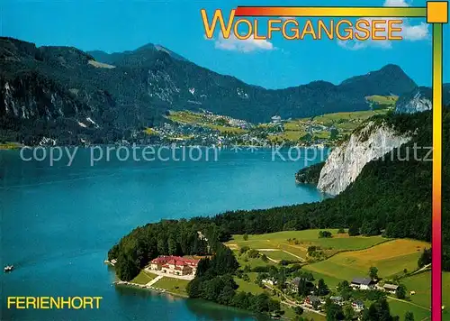 AK / Ansichtskarte St_Wolfgang_Wolfgangsee Fliegeraufnahme St. Gilgen St_Wolfgang_Wolfgangsee