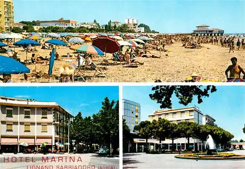AK / Ansichtskarte Lignano_Sabbiadora Strand Hotel Marina  Lignano Sabbiadora